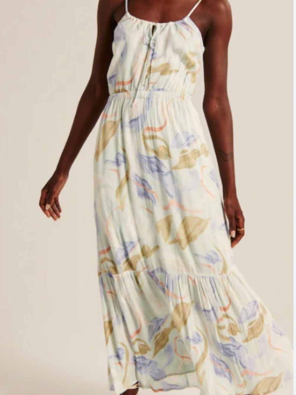Abercrombie & Fitch Pastel Floral Maxi Dress